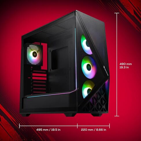 iBUYPOWER Slate Gaming PC Desktop Computer Intel Core Ultra 5 250KF Plus CPU, NVIDIA RTX 5060Ti 8GB GPU, 16GB DDR5 RGB 5200MHz RAM, 1TB NVMe SSD, Windows 11 Home, Gamer Keyboard and Mouse - SBI5N56T01 in Saudi Arabia