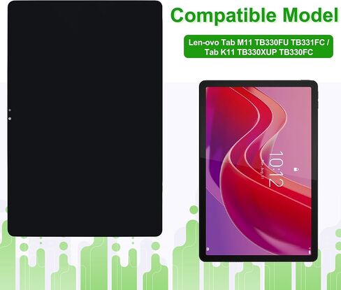 New 11" LCD Display Replacement Compatible with Lenovo Tab M11 TB330FU TB331FC /Tab K11 TB330XUP TB330FC Touch Screen Digitizer Assembly with Tools (Black) in Saudi Arabia