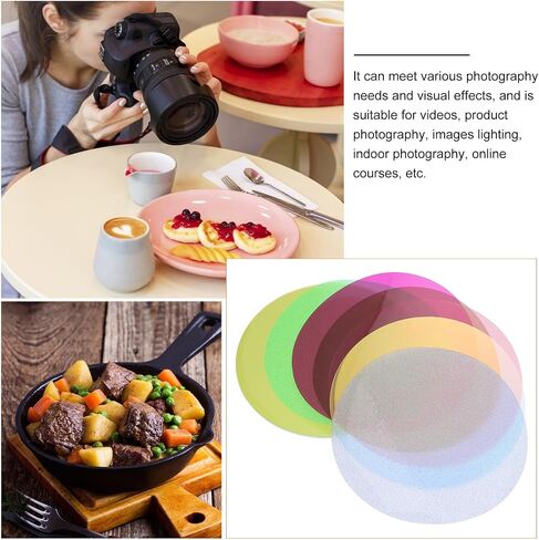 8pcs Light Colour Filter Sheet PVC Color Correction in Kuwait