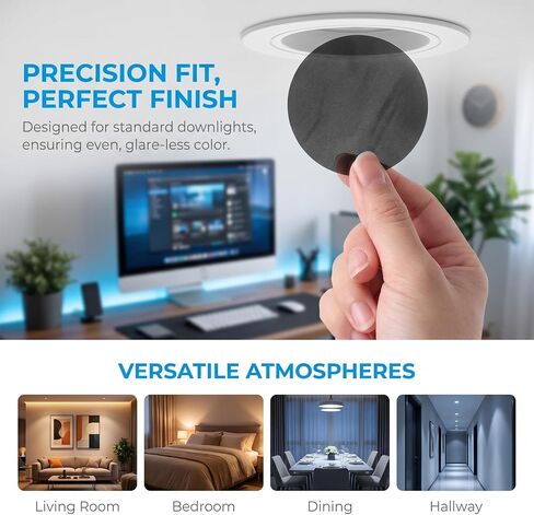 5pcs Black PET Lighting Color Correction Sheet for Ceiling LED Lights in Kuwait
