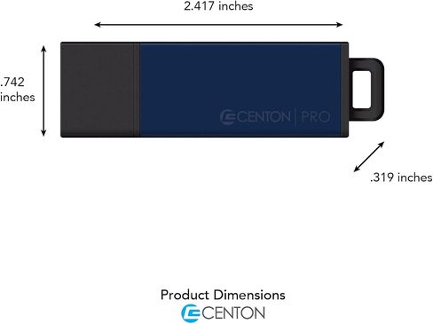 Centon DataStick Pro2 USB 2.0 Flash Drive 16GB x 1, Blue (S1B-U2T1-16G) in Kuwait