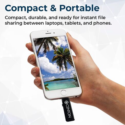 Centon DataStick Dual Slide USB 3.0 Flash Drive 32GB x 5, Black (S1-U3D2-32G-5) in Kuwait