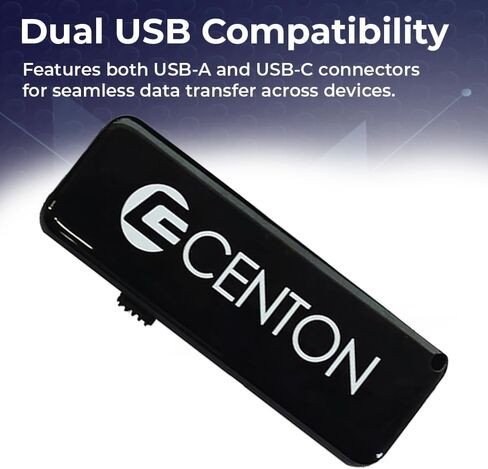 Centon DataStick Dual Slide USB 3.0 Flash Drive 32GB x 5, Black (S1-U3D2-32G-5) in Kuwait