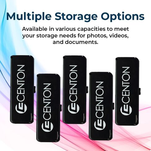 Centon DataStick Dual Slide USB 3.0 Flash Drive 32GB x 5, Black (S1-U3D2-32G-5) in Kuwait