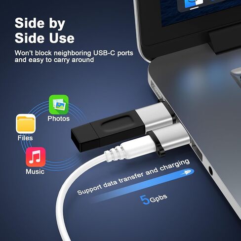 2*USB C Female to USB A Male Converter & 2*USB C Male to USB Female Adapter in Kuwait