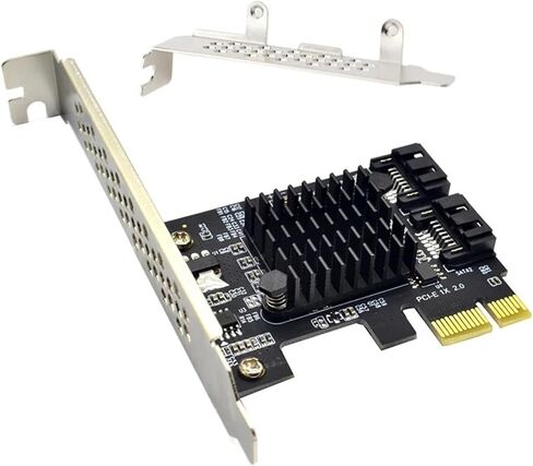 PCIE to Expansion Card 9125 Chip PCI Express X1 to 2 Port 3.0 6Gb Adapter Controller PCI-E Extension Card in Saudi Arabia