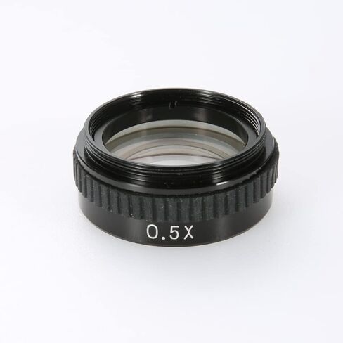 Industrial Video Microscope C-mount Lens 120X 180X 300X Magnifier 0.3X 0.5X 2X Increased Working Distance Objective Lens (Color : 0.5X) in Kuwait