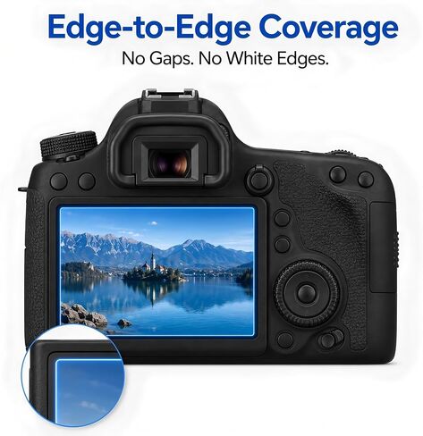 Model-Specific Custom Fit for Canon EOS 6D Camera Screen Protector – 3-Pack, 0.3mm 9H Hardness Tempered Glass, Full-Screen Edge-to-Edge, Crystal Clear, Bubble-Free, Anti-Scratch, Easy Installation in Saudi Arabia