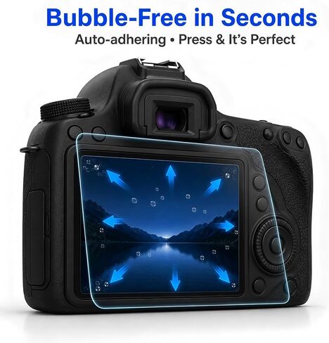 Model-Specific Custom Fit for Canon EOS 6D Camera Screen Protector – 3-Pack, 0.3mm 9H Hardness Tempered Glass, Full-Screen Edge-to-Edge, Crystal Clear, Bubble-Free, Anti-Scratch, Easy Installation in Saudi Arabia