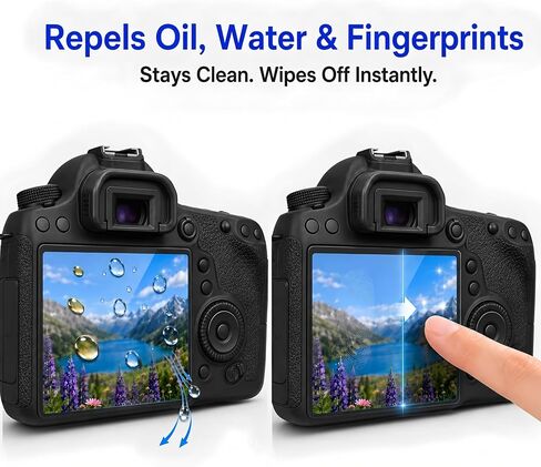 Model-Specific Custom Fit for Canon EOS 6D Camera Screen Protector – 3-Pack, 0.3mm 9H Hardness Tempered Glass, Full-Screen Edge-to-Edge, Crystal Clear, Bubble-Free, Anti-Scratch, Easy Installation in Saudi Arabia