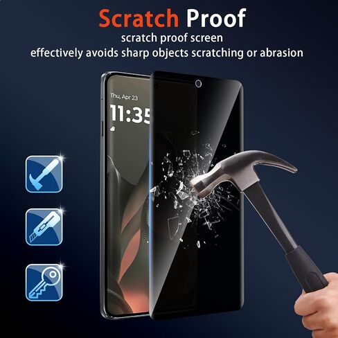 (3 Pack) for Motorola moto Edge 2025 Privacy Screen Protector in Saudi Arabia