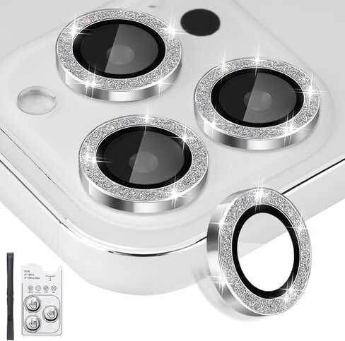 Camera Lens Protector for iPhone 16 Pro/16 Pro Max, Glitter Pink in Kuwait