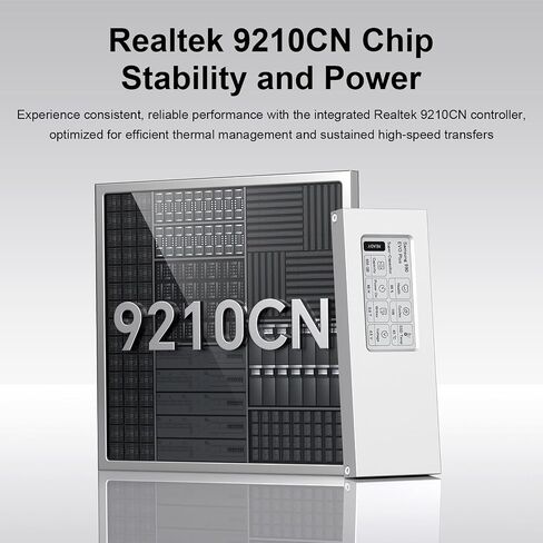 Qwiizlab NVMe M.2 SSD Enclosure with E-Ink Display, 10Gbps in Saudi Arabia