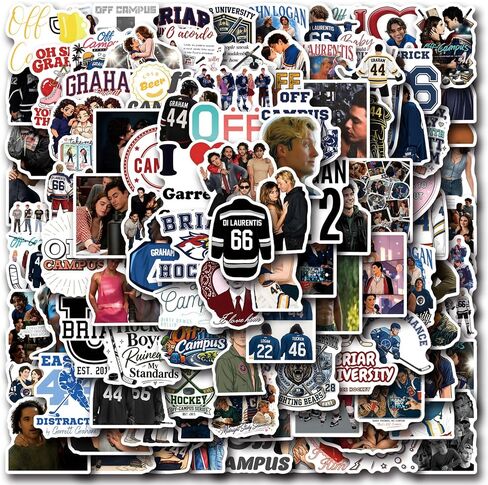 122Pcs Off Campus Stickers for Hockey Romance Fans Off Campus Merch Sports Romance Books Sticker Waterproof Vinyl Decals for Laptop Ebook Readers Water Bottles Journal Scrapbook in Kuwait