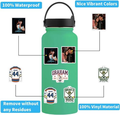122Pcs Off Campus Stickers for Hockey Romance Fans Off Campus Merch Sports Romance Books Sticker Waterproof Vinyl Decals for Laptop Ebook Readers Water Bottles Journal Scrapbook in Kuwait