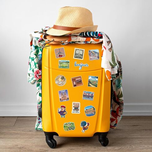 100PCS France Stickers, French Travel Vinyl Decals Bulk in Kuwait