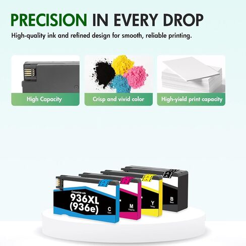936 936XL 9125e Ink Cartridges Combo Pack for HP Printers 9120e 9730e 936e in Kuwait