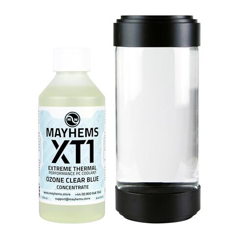 Mayhems - XT1 Concentrate PC Coolant - Computer Water Cooling Fluid - Liquid Cooling, Thermal Performance Series, UV Fluorescent Blue, 250 ml, Ozone Clear Blue in Saudi Arabia