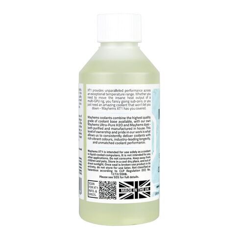 Mayhems - XT1 Concentrate PC Coolant - Computer Water Cooling Fluid - Liquid Cooling, Thermal Performance Series, UV Fluorescent Blue, 250 ml, Ozone Clear Blue in Saudi Arabia