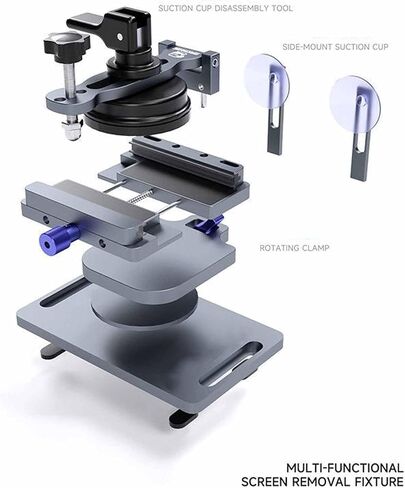 Screen Separator, Phone Repair Tool, 360 Degree Rotating Clamp, Heat-Resistant Grip, Adjustable Suction Cup, Multi-Angle Fixture for Panel Removal and Repair in Saudi Arabia