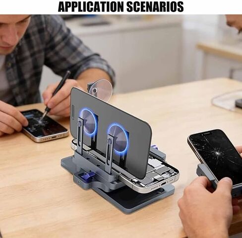 Screen Separator, Phone Repair Tool, 360 Degree Rotating Clamp, Heat-Resistant Grip, Adjustable Suction Cup, Multi-Angle Fixture for Panel Removal and Repair in Saudi Arabia
