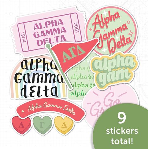 Desert Cactus Alpha Gamma Delta Sorority Sticker Decal (Cute) in Kuwait