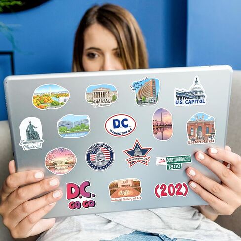 200PCS Washington DC Stickers, Travel Souvenir Decal Pack in Saudi Arabia