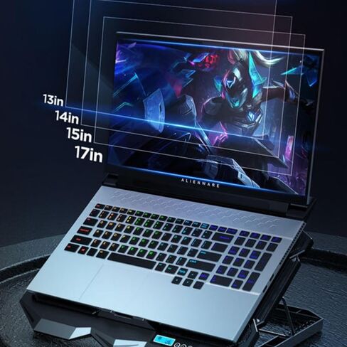 Multi Level Adjustable Silent LCD Screen Notebook Cooling Device in Saudi Arabia
