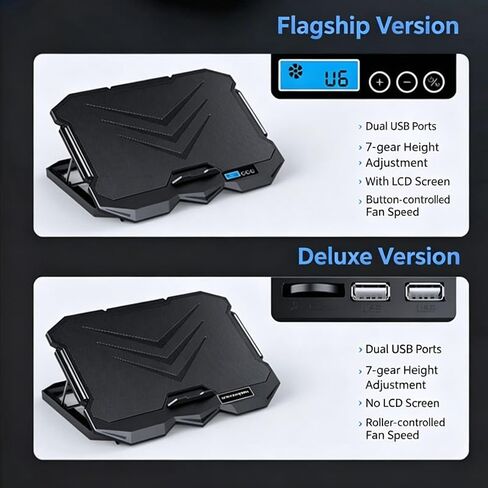 Multi Level Adjustable Silent LCD Screen Notebook Cooling Device in Saudi Arabia
