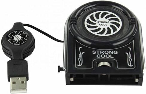 Mini Vacuum Strong Cool Air Extract Notebook Laptop Cooling Cooler Fan Pad Gaming in Saudi Arabia