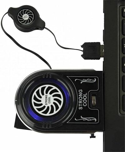 Mini Vacuum Strong Cool Air Extract Notebook Laptop Cooling Cooler Fan Pad Gaming in Saudi Arabia