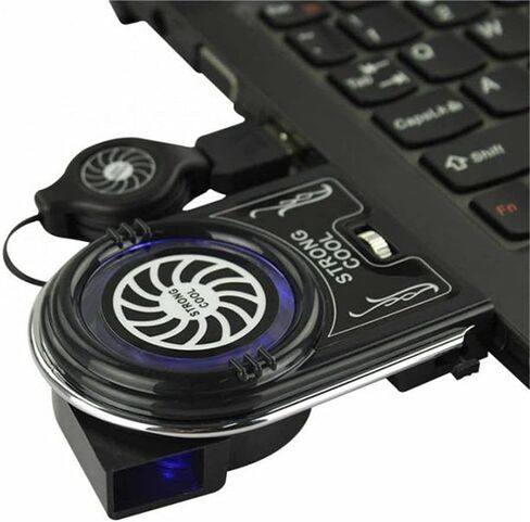 Mini Vacuum Strong Cool Air Extract Notebook Laptop Cooling Cooler Fan Pad Gaming in Saudi Arabia