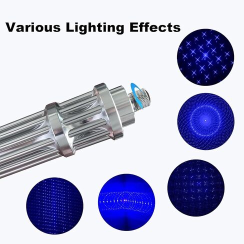 High Power Blue Rechargeable LED Outdoor Flashlight, Zoomable and Waterproof, Perfect for Camping, Hiking, and Fishing in Saudi Arabia