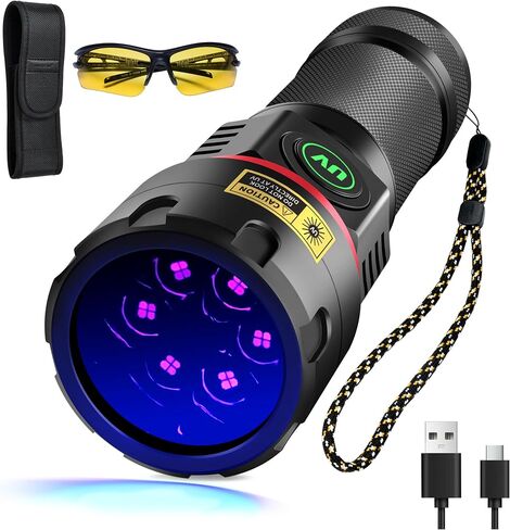 DARKBEAM UV Flashlight Filtered 365nm Black Light Blacklight Woods Lamp 80W in Kuwait