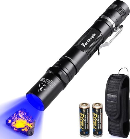 365nm Black Light UV Flashlight, UV Light Flashlight with Filter Lens in Kuwait