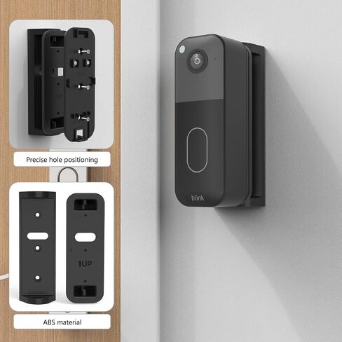 Blink Doorbell Angle Mount, Adjustable 0°-45° Corner Mount for Blink Doorbell Camera 2nd Gen Adjustable Wedge Mount (Black) in Saudi Arabia