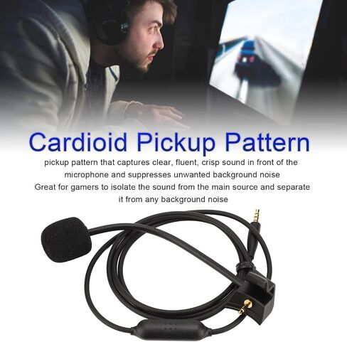 Cable Boom Microphone with Mute for Gaming Headsets Designed for in Kuwait