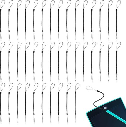 20PCS Pen Leash for Clipboard - Anti-Lose Elastic Tether, Plastic Retractable Coil Strap, Stylus Lanyard for Touchscreen, Clipboard Pen Leash & Coil Set in Kuwait
