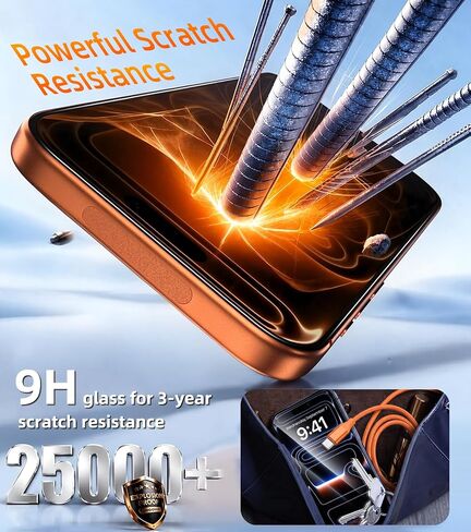 3 Pack Privacy Screen Protector for iPhone 17 Pro Max, Anti Spy in Kuwait