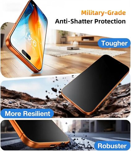 3 Pack Privacy Screen Protector for iPhone 17 Pro Max, Anti Spy in Kuwait