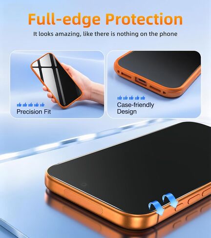 3 Pack Privacy Screen Protector for iPhone 17 Pro Max, Anti Spy in Kuwait