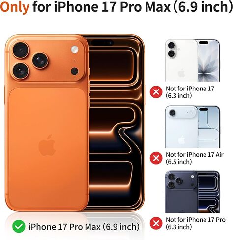 3 Pack Privacy Screen Protector for iPhone 17 Pro Max, Anti Spy in Kuwait