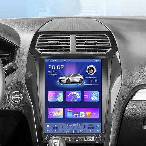 Android 14 Stereo Car Radio Upgrade for Ford Explorer 2013-2019, 8Core 4G+64G GPS Navigation with 12.1inch QLED Touchscreen Carplay Android Auto SWC EQ Bluetooth 5.4 USB WiFi TPMS in Kuwait