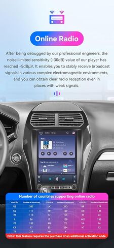 Android 14 Stereo Car Radio Upgrade for Ford Explorer 2013-2019, 8Core 4G+64G GPS Navigation with 12.1inch QLED Touchscreen Carplay Android Auto SWC EQ Bluetooth 5.4 USB WiFi TPMS in Kuwait