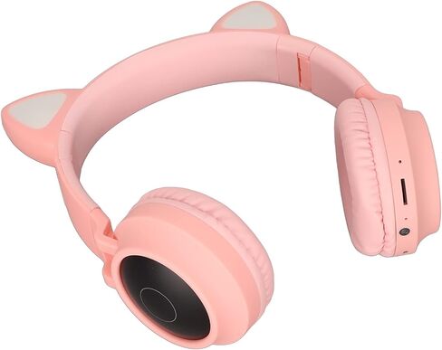 ciciglow Cat Ear PC Gaming Headset, LX-028 Wireless Gaming Headphone LED Light Deep Bass Foldable Headband Headphones with Soft Earmuffs (#13) in Kuwait