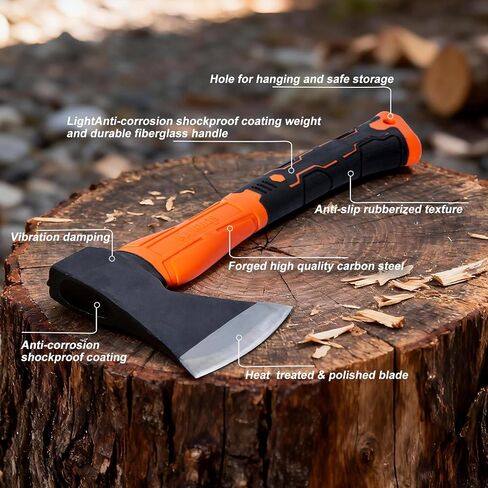 Small 14" Hatchet Axe, Wood Axe, Camping Hatchet, Wood Splitter in Kuwait