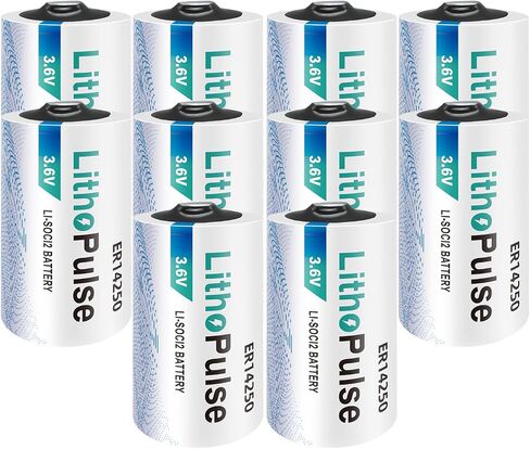 LithoPulse ER14250 LS 14250 1/2AA 3.6V Lithium Batteries 1200mAh in Kuwait