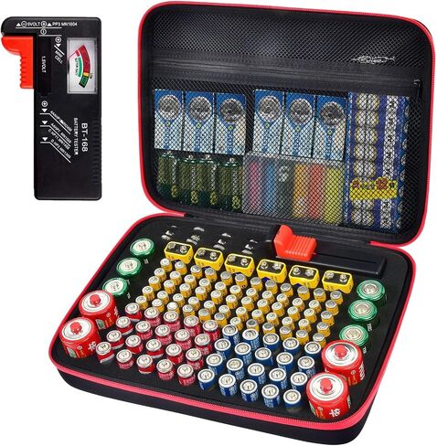 ALKOO 136+ Battery Organizer Storage Case with BT-168 Tester in Kuwait