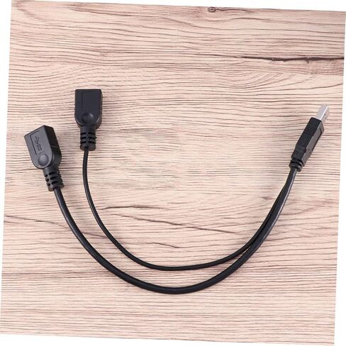 jojofuny USB Hub Adapter Cable Dual USB Ports Extend Device Functionality for Data Transfer and Charging Compatible Various Electronics Material Black in Kuwait