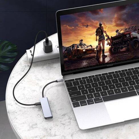 USB C Splitter, USB C OTG Adapter,Audio/Data/Video/Charger Adapter with PD 100W for Laptop, iPad Pro, iPad Air 6/5, MacBook, iPhone, Galaxy More in Kuwait